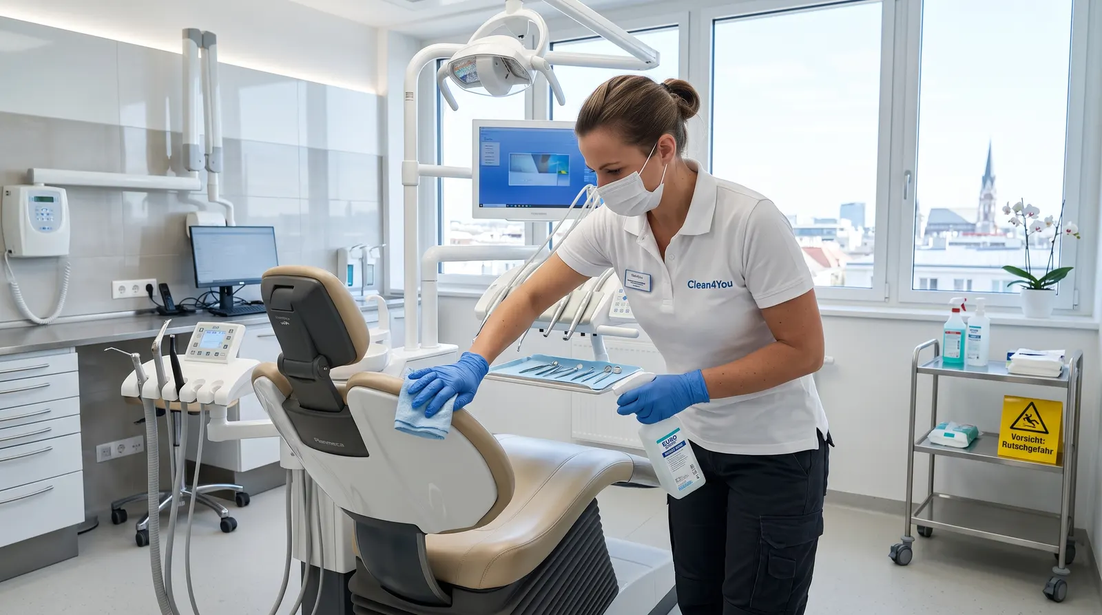 Praxisreinigung Wien – Clean4You reinigt eine Ordination nach Hygieneplan